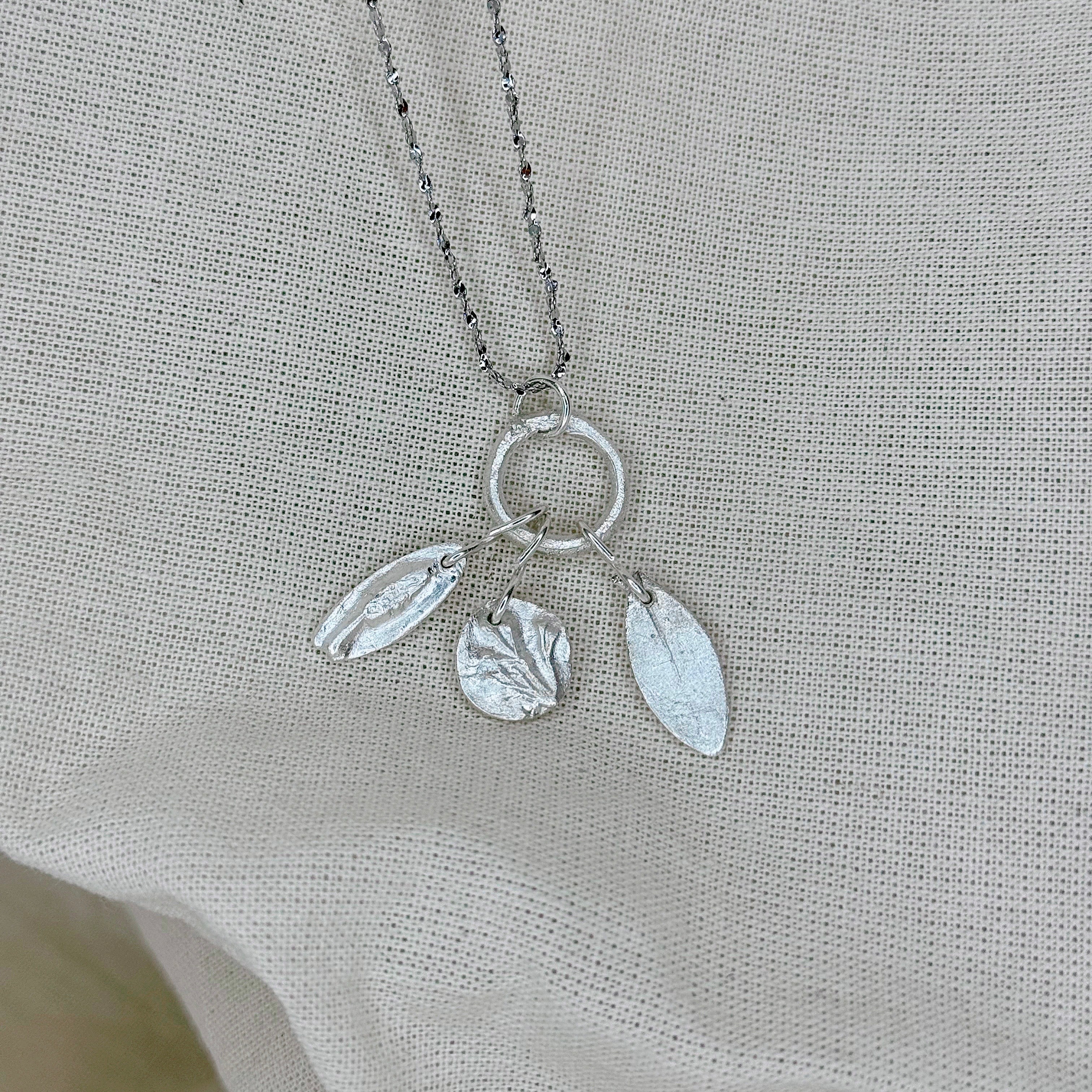 Pure Silver 999 Nature Charm Necklace