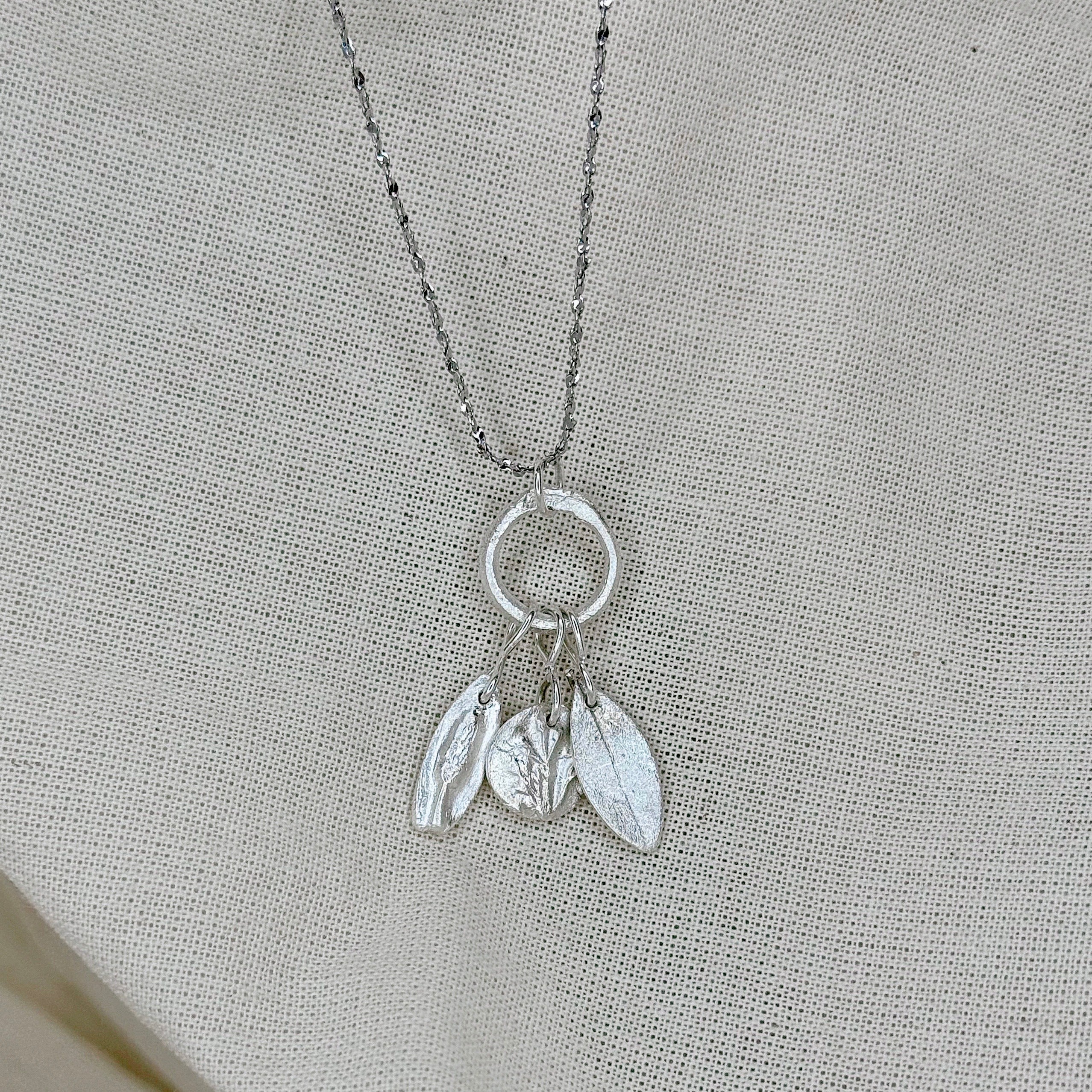 Pure Silver 999 Nature Charm Necklace