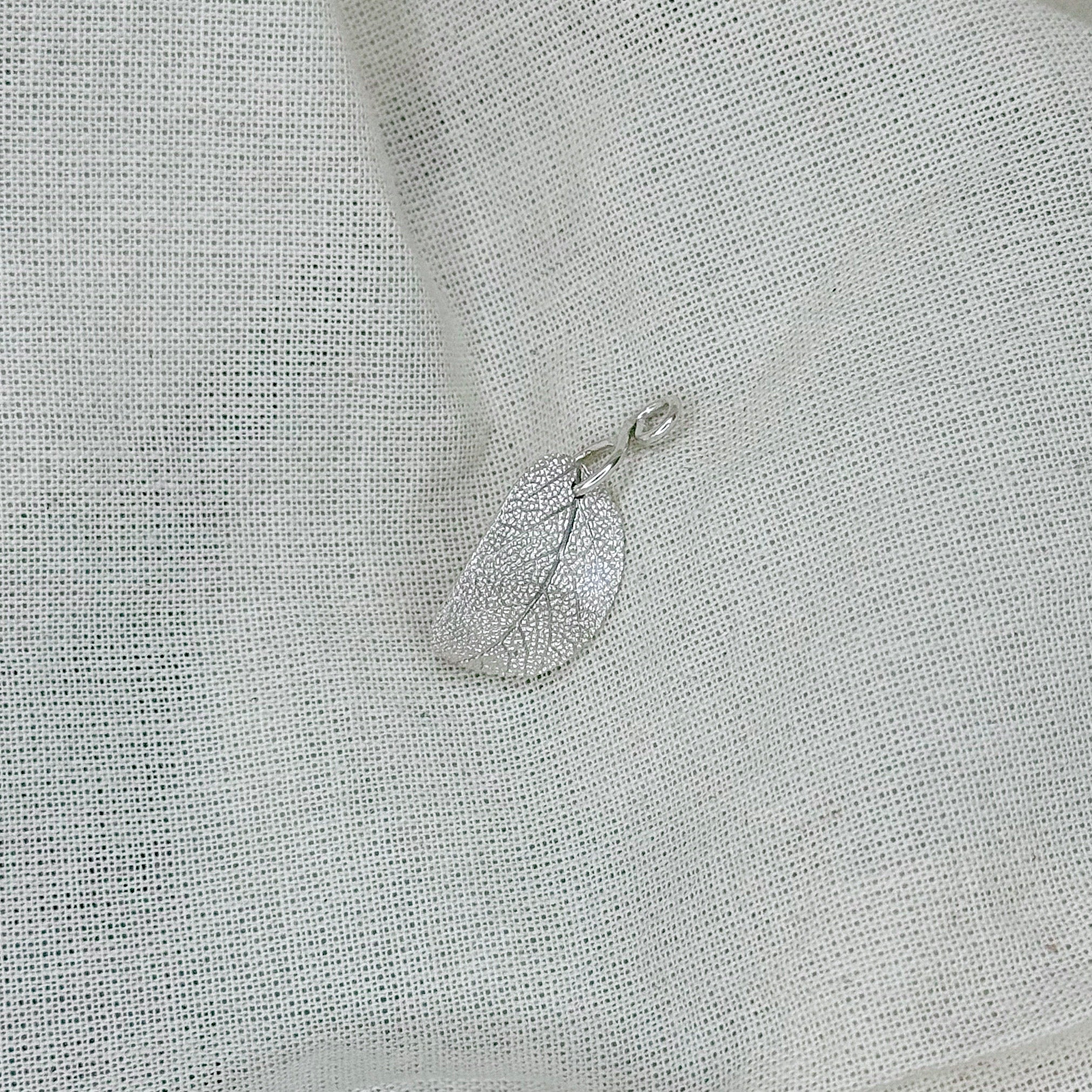 Pure Silver 999 Sage Leaf Charm